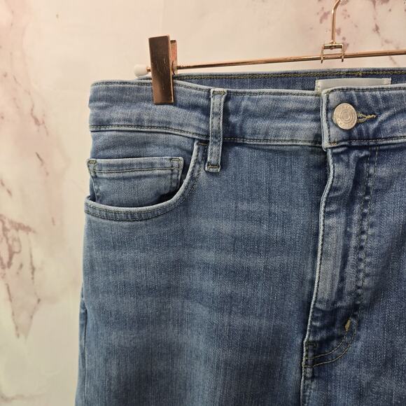 Frame Jeans Womens 30 Le Crop Mini Boot Light High Rise Denim Clearwater Organic - Picture 2 of 13